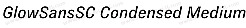 GlowSansSC Condensed Medium BrownSt字体转换